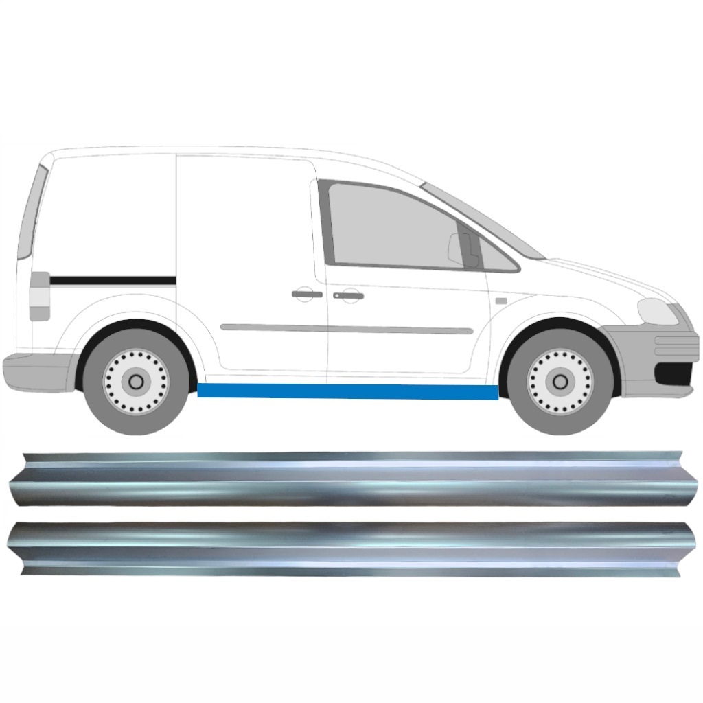 Pannello Di Riparazione Sottoporta Lamiera Per Vw Caddy 2004-2015 / Sinistra = Destra (Simmetrico) / Set 10485