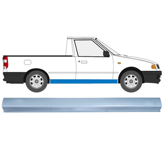 Pannello di riparazione sottoporta lamiera