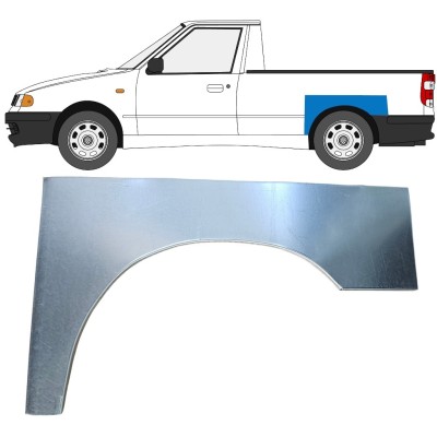 Pannello di riparazione parafango posteriore per Volkswagen Caddy 1995-2004 / Sinistra / PICKUP 16329