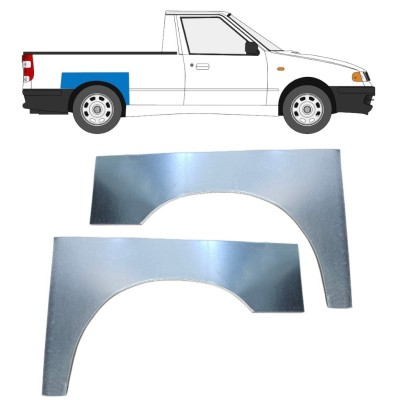 Pannello di riparazione parafango posteriore per Volkswagen Caddy 1995-2004 / Sinistra+Destra / PICKUP / Set 16330