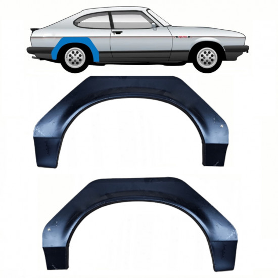 Pannello di riparazione parafango posteriore per Ford Capri 1974-1987 / Set 11075