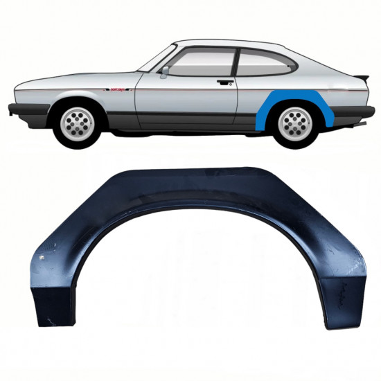 Pannello di riparazione parafango posteriore per Ford Capri 1974-1987 / Sinistra 8779