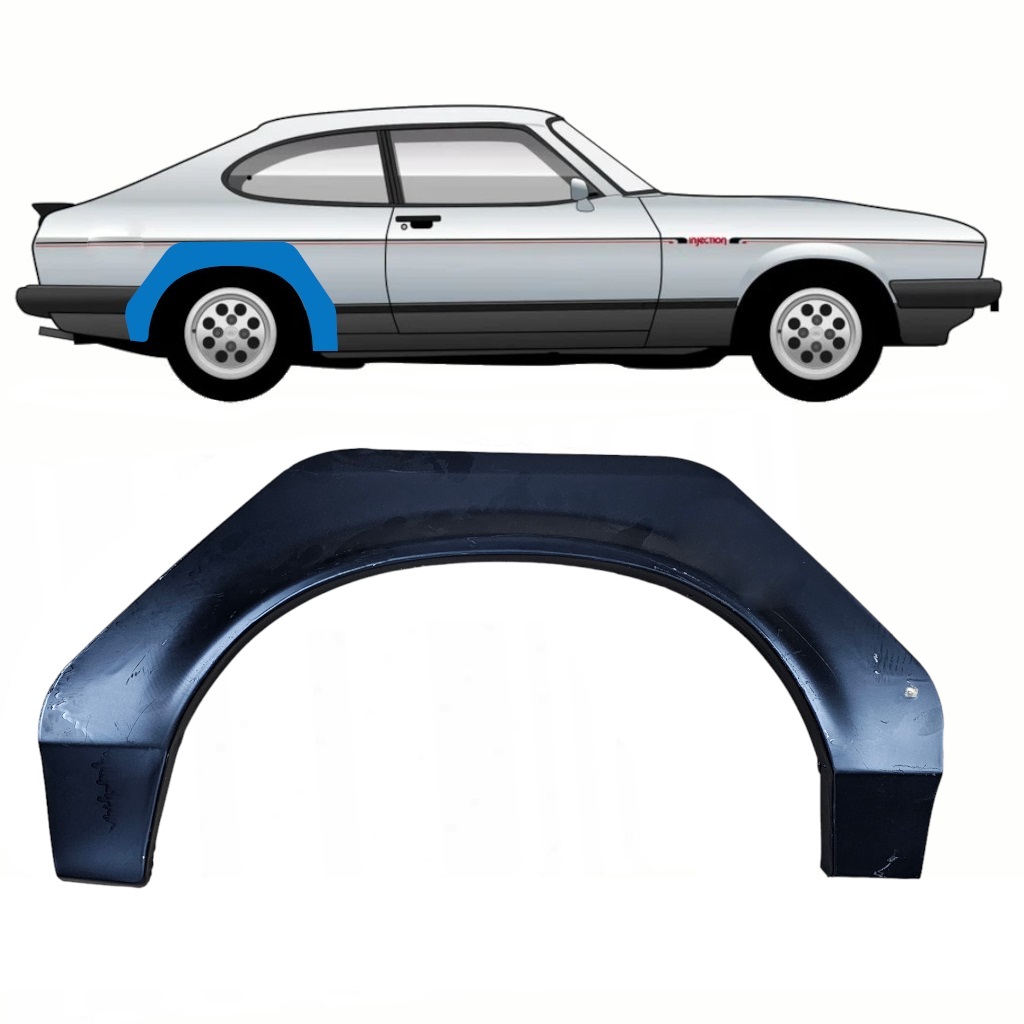 Pannello di riparazione parafango posteriore per Ford Capri 1974-1987 / Destra 8778