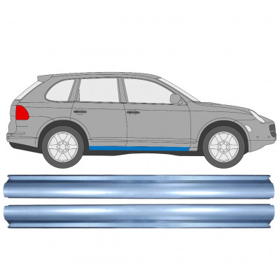 Pannello di riparazione sottoporta lamiera per Porsche Cayenne 2002-2010 / Sinistra = Destra (simmetrico) / Set 10002