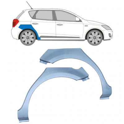 Pannello di riparazione parafango posteriore per Kia Ceed 2006-2012 / Set 11742