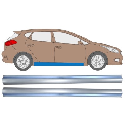 Pannello di riparazione sottoporta lamiera per Kia Ceed 2012-2018 / Sinistra+Destra / Set 14870