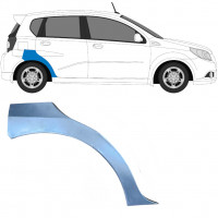 Pannello di riparazione parafango posteriore per Chevrolet Aveo 2003-2008 / Destra / HATCHBACK 6434