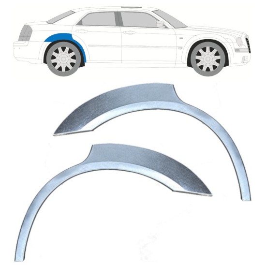 Pannello di riparazione parafango posteriore per Chrysler 300C 2004-2011 / Sinistra+Destra / Set 17207