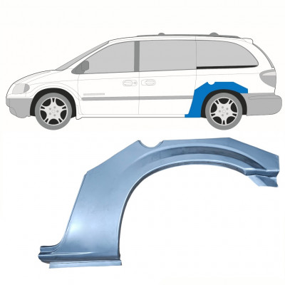 Pannello di riparazione parafango posteriore per Chrysler Grand Voyager 2000-2008 / Sinistra 8612