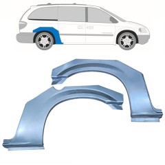 Pannello di riparazione parafango posteriore per Chrysler Voyager 2000-2008 Grand / Sinistra+Destra / Set 10320