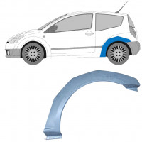 Pannello di riparazione parafango posteriore per Citroen C2 2003-2009 / Sinistra 11384