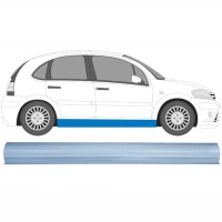 Pannello di riparazione sottoporta inferiore per Citroen C3 2002-2010 / Sinistra = Destra (simmetrico) 16121