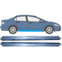 Pannello di riparazione sottoporta lamiera per Honda Civic 2005-2011 / Sinistra+Destra / SEDAN / Set 11008