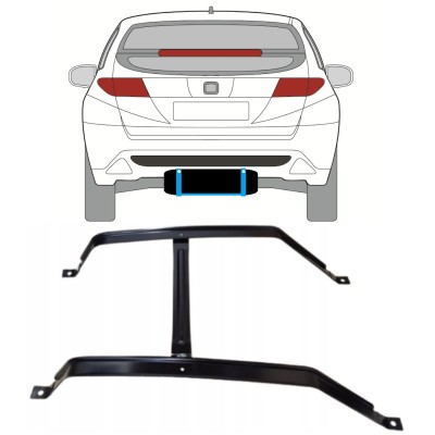 Cinghie serbatoio carburante per Honda Civic 2005-2011 15042