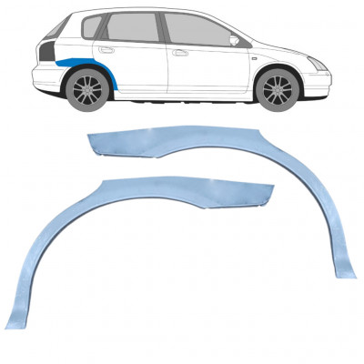 Pannello di riparazione parafango posteriore per Honda Civic 2001-2005 / Sinistra+Destra / Set 9224