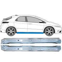 Sottoporta Lamiera Completo per Honda Civic 2005-2011 / Sinistra+Destra / Set 9668