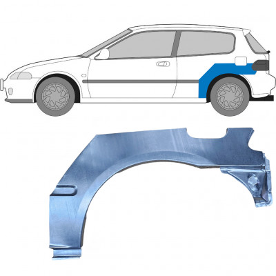 Pannello di riparazione parafango posteriore per Honda Civic 1991-1995 / Sinistra 6178