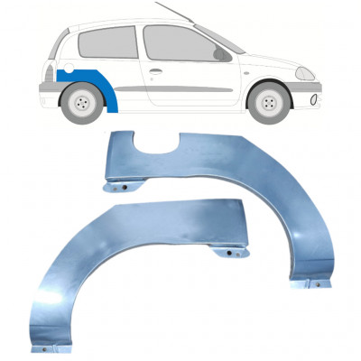 Pannello di riparazione parafango posteriore per Renault Clio 1998-2012 / Sinistra+Destra / Set 9681