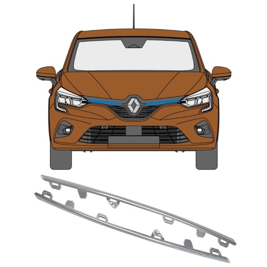 Modanatura della griglia per Renault Clio V 2019- / Sinistra+Destra 16236