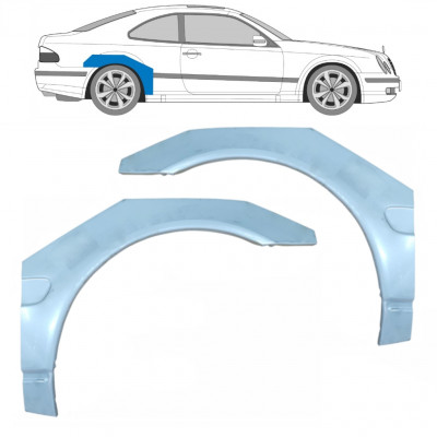 Pannello di riparazione parafango posteriore per Mercedes CLK 1997-2003 / Sinistra+Destra / Set 9174