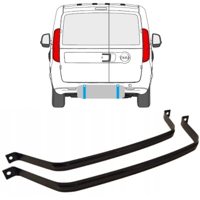 Cinghie serbatoio carburante per Opel Combo D 2011-2018 15041
