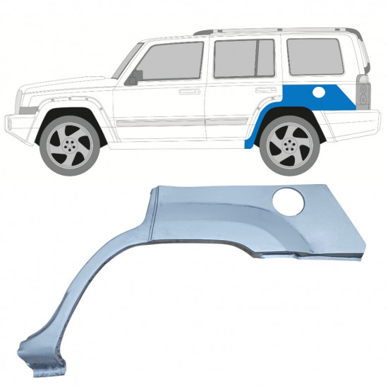 Pannello di riparazione parafango posteriore per Jeep Commander 2005-2010 / Sinistra 11891