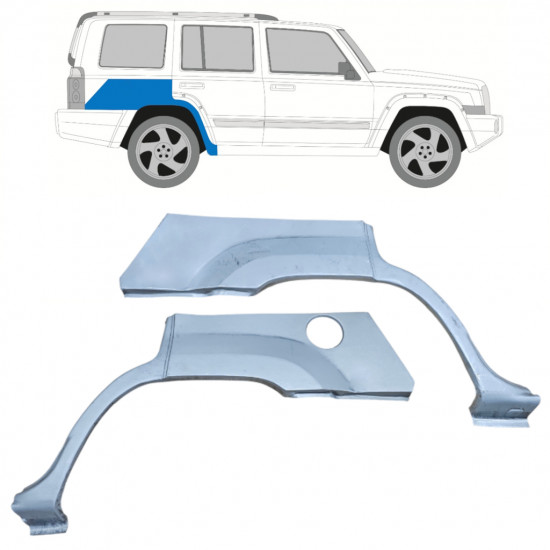 Pannello di riparazione parafango posteriore per Jeep Commander 2005-2010 / Set 11892