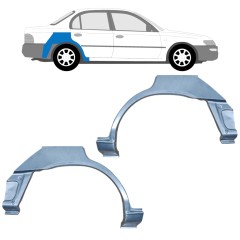 Pannello di riparazione parafango posteriore per Toyota Corolla E10 1991-1998 / Sinistra+Destra / SEDAN / Set 12660