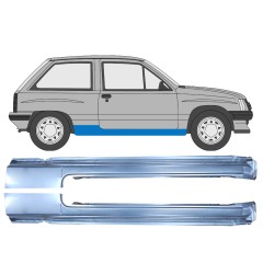 Sottoporta Lamiera Completo per Opel Corsa A 1982-1993 / Sinistra+Destra / Set 9793