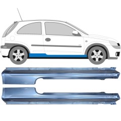 Sottoporta Lamiera Completo per Opel Corsa C 2000-2010 / Sinistra+Destra / Set 9436