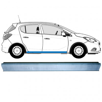 Pannello di riparazione sottoporta lamiera per Opel Corsa E 2014-2019 / Sinistra = Destra (simmetrico) 12882