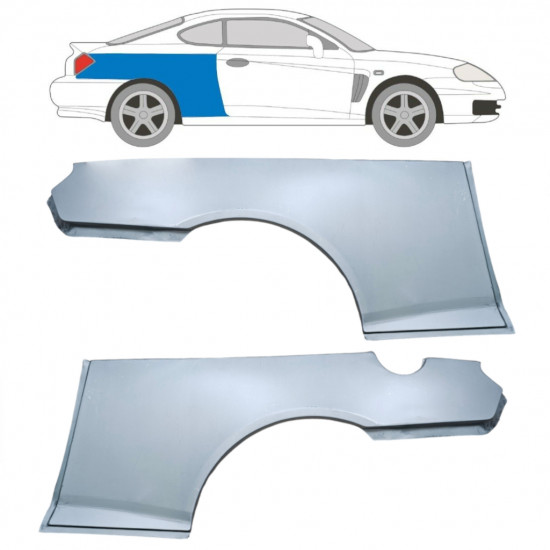 Pannello di riparazione parafango posteriore per Hyundai Gk 2001-2009 / Sinistra+Destra / COUPE / Set 6304