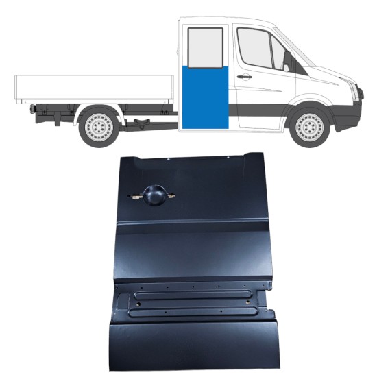 Pannello di riparazione porta posteriore per Volkswagen Crafter 2005-2017 / Destra 14237