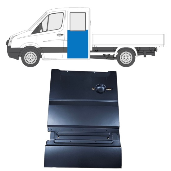Pannello di riparazione porta posteriore per Volkswagen Crafter 2005-2017 / Sinistra 14238