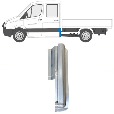 Lamiera di riparazione dell'angolo posteriore per Volkswagen Crafter 2005-2017 / Destra 15509