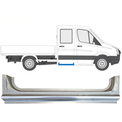 Lamiera di riparazione sottoporta posteriore per Volkswagen Crafter 2005-2017 / Destra 15518