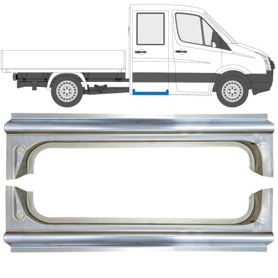 Lamiera di riparazione sottoporta posteriore per Volkswagen Crafter 2005-2017 / Sinistra+Destra / Set 15520