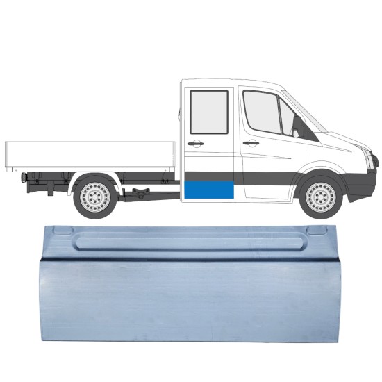 Pannello di riparazione porta posteriore per Volkswagen Crafter 2005-2017 / Sinistra = Destra (simmetrico) 13665