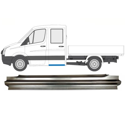 Lamiera di riparazione sottoporta posteriore per Volkswagen Crafter 2005-2017 / Sinistra 15515