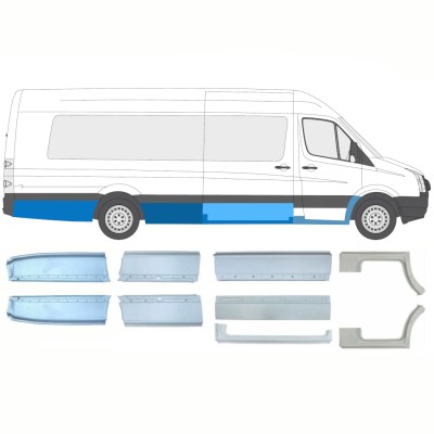 Set di pannelli di riparazione per Volkswagen Crafter 2005-2017 / Sinistra+Destra / 14495