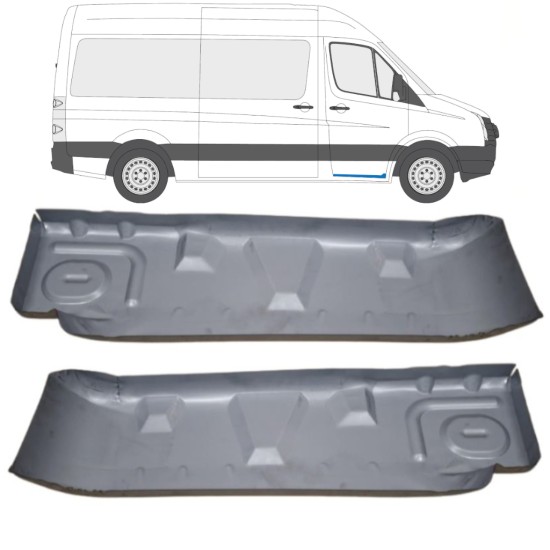 Lamierato riparazione gradino per Volkswagen Crafter 2005-2017 / Sinistra+Destra / Set 15544