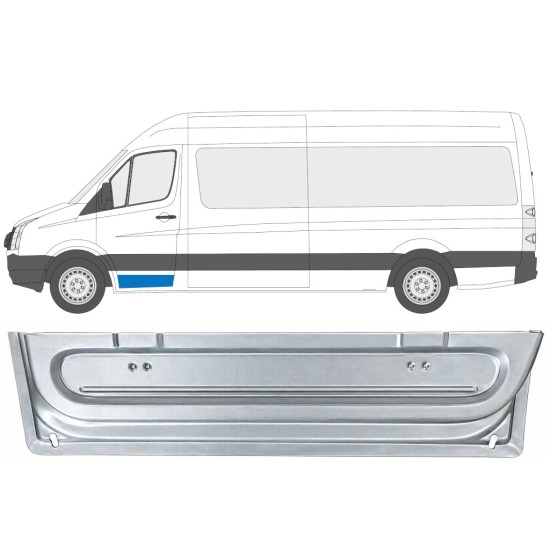 Pannello di riparazione porta anteriore interno per Volkswagen Crafter 2005-2017 / Sinistra 17057