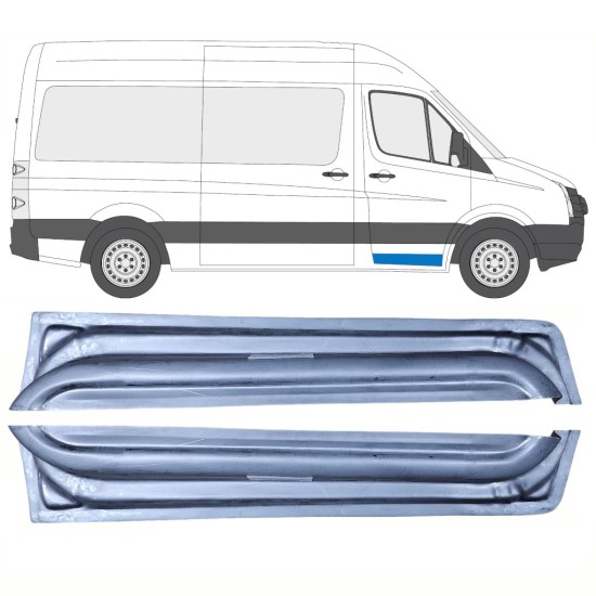 Pannello di riparazione porta anteriore interno per Volkswagen Crafter 2005-2017 / Sinistra+Destra / Set 17058