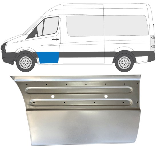 Pannello di riparazione porta anteriore per Volkswagen Crafter 2005-2017 / Sinistra 15495
