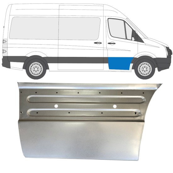 Pannello di riparazione porta anteriore per Volkswagen Crafter 2005-2017 / Destra 15494