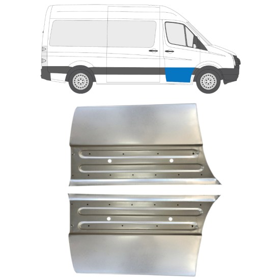 Pannello di riparazione porta anteriore per Volkswagen Crafter 2005-2017 / Sinistra+Destra / Set 15496