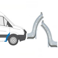 Lamiera di riparazione interno parafango anteriore per Volkswagen Crafter 2005-2017 / Sinistra+Destra / Set 15500