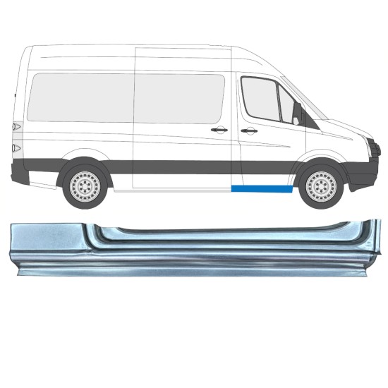 Pannello di riparazione davanzale della porta anteriore per Volkswagen Crafter 2005-2017 / Destra 17271