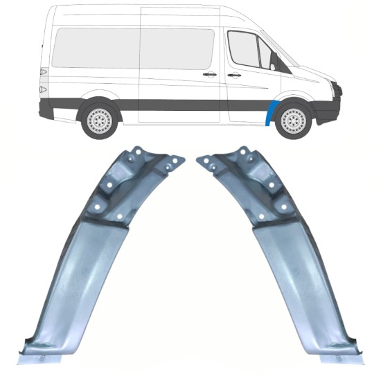 Pannello di riparazione parafango anteriore per Volkswagen Crafter 2005-2017 / Destra 17255