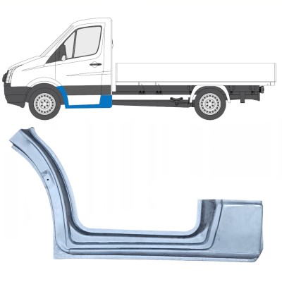 Pannello di riparazione parafango anteriore e sottoporta per Volkswagen Crafter 2005-2017 / Sinistra 13839